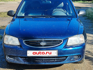 2009 Hyundai Accent ТагАЗ II, синий, 470000 рублей, вид 1