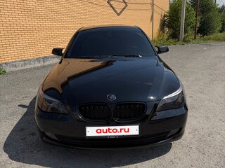 2007 BMW 5 серии 520i V (E60/E61) Рестайлинг, чёрный, 1150000 рублей, вид 2