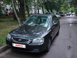 2005 Hyundai Accent ТагАЗ II, чёрный, 300000 рублей, вид 2