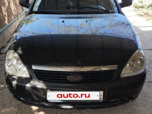 2008 Lada (ВАЗ) Priora I, чёрный, 400000 рублей - вид 1