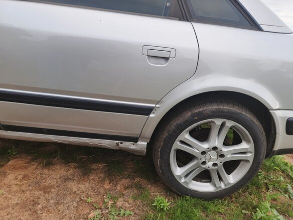1991 Audi 100 IV (C4), серебристый, 275000 рублей - вид 5