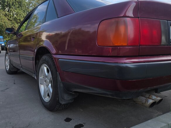 1995 Audi A6 I (C4), пурпурный, 230000 рублей - вид 6