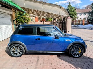 2003 Mini Hatch Cooper S I (R50), синий, 1250000 рублей, вид 3