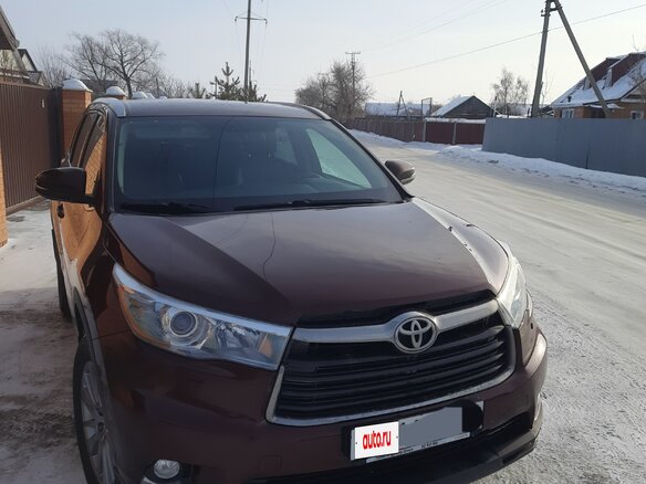 2014 Toyota Highlander III (XU50), красный, 2780000 рублей - вид 1
