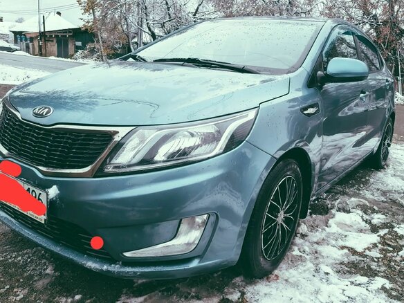 2014 Kia Rio 6-speed III, голубой, 805000 рублей - вид 10
