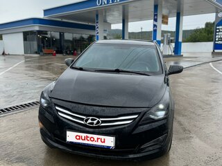 2014 Hyundai Solaris I Рестайлинг, чёрный, 670000 рублей, вид 3