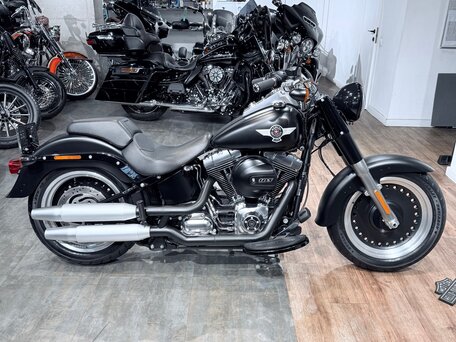 2017 Harley-Davidson Fat Boy, чёрный, 1599000 рублей, вид 3