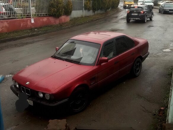 1992 BMW 5 серии 520i III (E34), красный - вид 3