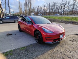 2019 Tesla Model 3 Long Range I, красный, 3500000 рублей, вид 1