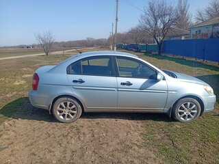 2008 Hyundai Verna II, голубой, 400000 рублей, вид 2