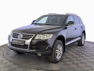 2009 Volkswagen Touareg I Рестайлинг, чёрный, 995000 рублей, вид 1