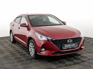 2021 Hyundai Solaris II Рестайлинг, красный, 1515000 рублей, вид 3
