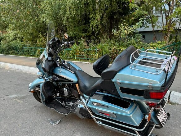 2007 Harley-Davidson Electra Glide, голубой, 949000 рублей - вид 1