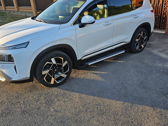 2021 Hyundai Santa Fe IV Рестайлинг, белый, 4200000 рублей - вид 4
