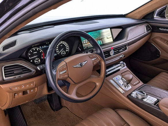2021 Genesis G90 Limousine I Рестайлинг, чёрный, 5840000 рублей - вид 15