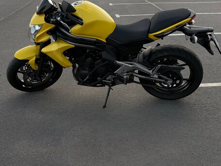 2012 Kawasaki ER-6N, жёлтый, 410000 рублей, вид 3