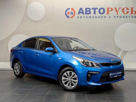 2019 Kia Rio IV, синий, 1310000 рублей, вид 1