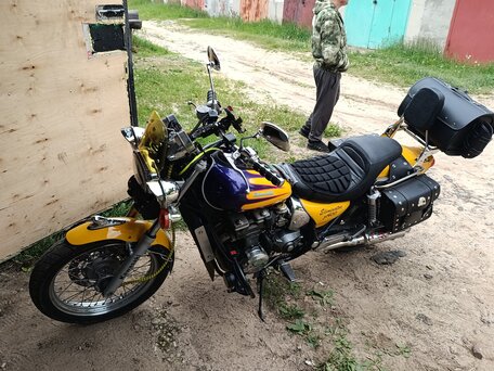 1995 Kawasaki ZL400 Eliminator, жёлтый, 280000 рублей, вид 1