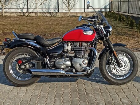 2023 Triumph Bonneville Speedmaster, красный, 1031594 рублей, вид 2