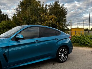 2018 BMW X6 30d II (F16), голубой, 5100000 рублей, вид 4
