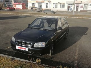 2006 Hyundai Accent ТагАЗ II, чёрный, 389000 рублей, вид 1