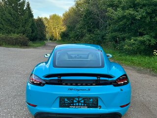2016 Porsche Cayman S III 718 (982), голубой, 5970000 рублей, вид 3