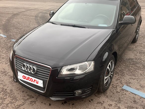 2009 Audi A3 II (8P) Рестайлинг 2, чёрный, 800000 рублей