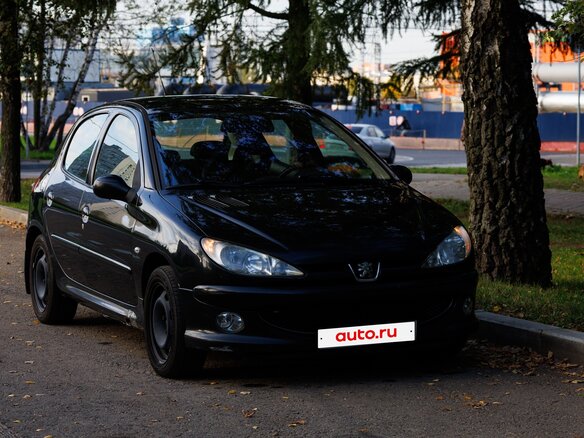 2006 Peugeot 206, чёрный, 365000 рублей - вид 1