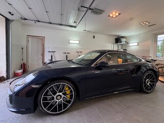 2016 Porsche 911 Turbo S VII (991) Рестайлинг, синий, 22000000 рублей, вид 2