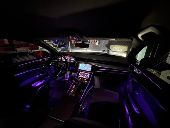 2018 Audi A7 55 TFSI II (4K), синий, 4500000 рублей - вид 24