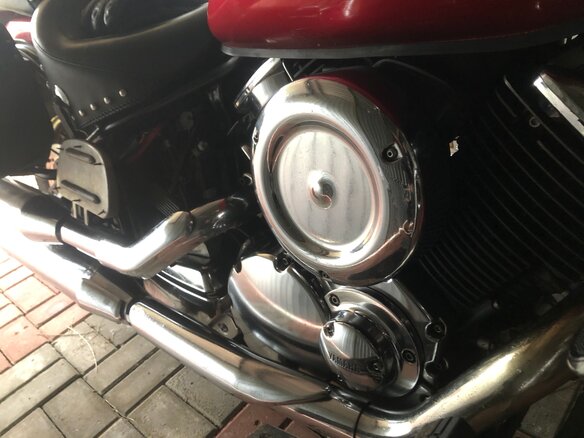 2008 Yamaha XVS1100, красный, 580000 рублей - вид 6