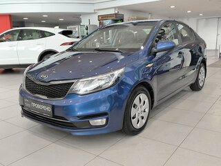 2016 Kia Rio III Рестайлинг, синий, 920000 рублей, вид 1