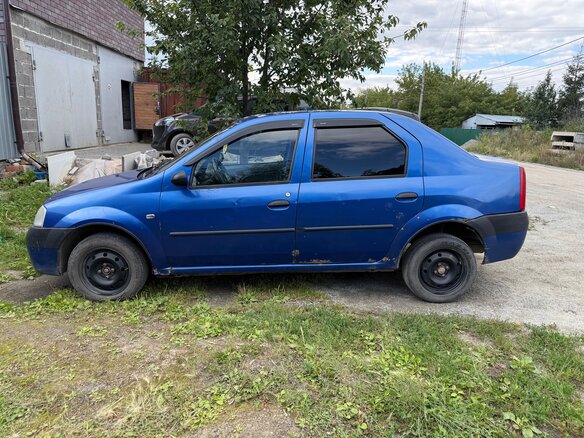 2007 Renault Logan I, синий, 160000 рублей - вид 4