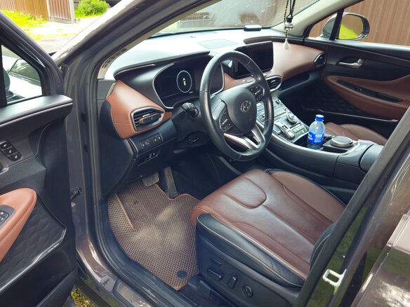 2021 Hyundai Santa Fe IV Рестайлинг, коричневый, 3450000 рублей - вид 14