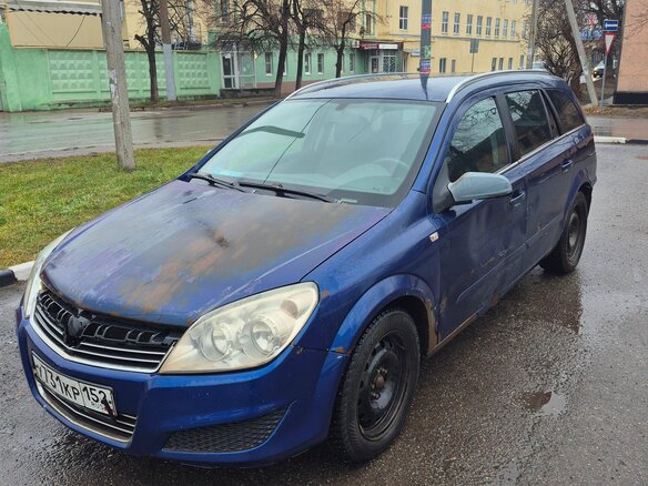 2007 Opel Astra H Рестайлинг, синий, 189900 рублей
