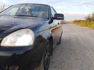 2008 Lada (ВАЗ) Priora I, чёрный, 195000 рублей, вид 2
