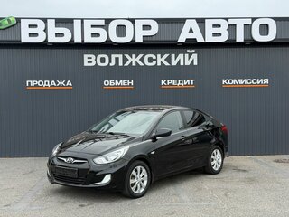 2012 Hyundai Solaris I, чёрный, 699000 рублей, вид 1
