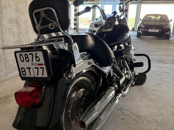 2007 Harley-Davidson Fat Boy, чёрный, 950000 рублей - вид 7