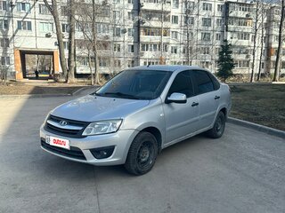 2013 Lada (ВАЗ) Granta I, серебристый, 430000 рублей, вид 2
