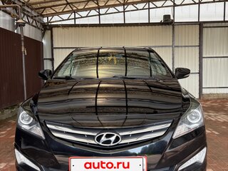 2015 Hyundai Solaris I Рестайлинг, чёрный, 1160000 рублей, вид 4