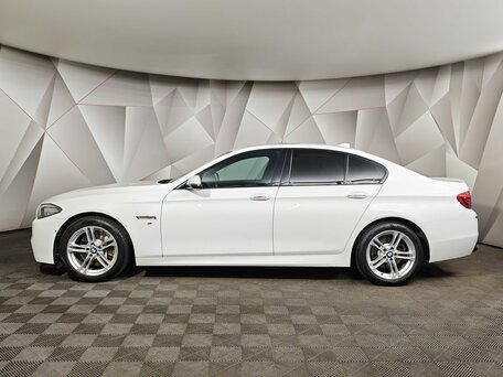2013 BMW 5 серии 535i xDrive VI (F10/F11/F07) Рестайлинг, белый, 2399000 рублей, вид 5