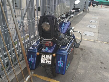 1994 Honda Steed 600, синий, 350000 рублей, вид 2