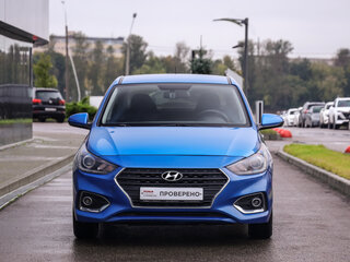 2020 Hyundai Solaris II Рестайлинг, синий, 1224777 рублей, вид 4