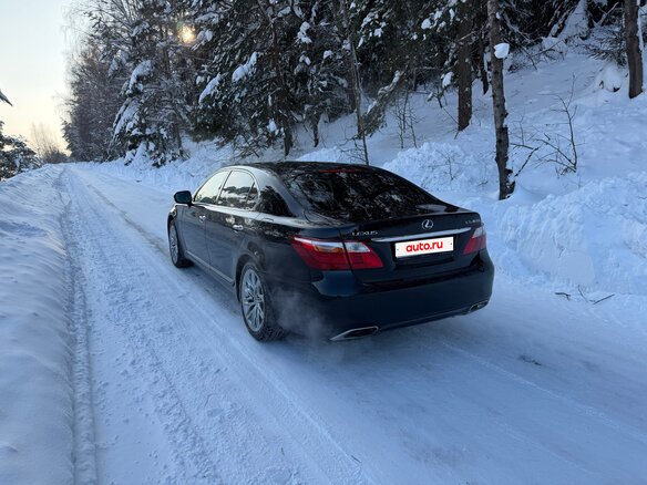 2009 Lexus LS 460 L IV Рестайлинг, чёрный - вид 3