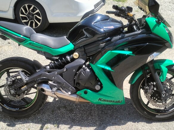 2017 Kawasaki Ninja 400, зелёный, 430000 рублей