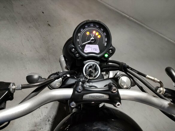 2024 Triumph Scrambler, чёрный - вид 1
