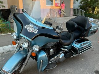 2007 Harley-Davidson Electra Glide, голубой, 949000 рублей, вид 1