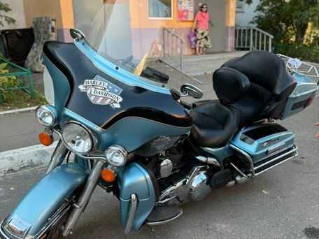 2007 Harley-Davidson Electra Glide, голубой, 949000 рублей, вид 1