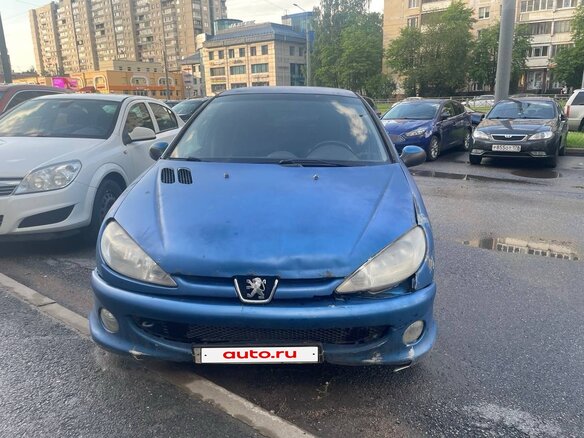 2006 Peugeot 206, синий - вид 2