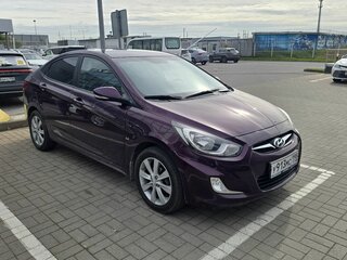 2012 Hyundai Solaris I, фиолетовый, 690000 рублей, вид 3